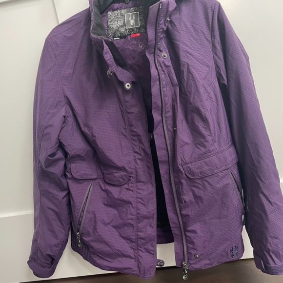 Spyder Womens Ski Jacket Purple - Picture 2 of 6